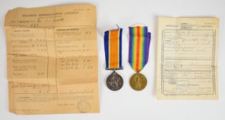 WW1 medal pair comprising British War Medal and Victory Medal named to 226771 Gnr H.A. Merrett (
