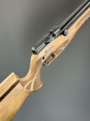 Reximex Pretensis .177 PCP air rifle with textured semi-pistol grip, adjustable comb and trigger, 12