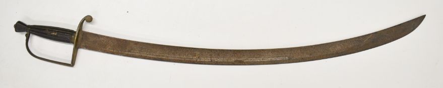 British or similar 1780s pattern, 18th/19thC style, Infantry officer's sword with 71cm curved blade,