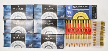 One hundred and seventy nine .243 rifle cartridges, mainly Federal, all in original boxes. PLEASE