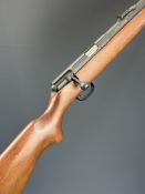 Stirling 14P .22 bolt-action rifle with semi-pistol grip, adjustable sights and 22.5 inch barrel,