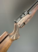 Reximex Pretensis .22 PCP air rifle with textured semi-pistol grip, adjustable comb and trigger,