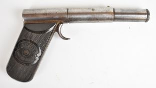 Lincoln Jeffries Scout air pistol with 'Scout British Make' to the chequered composite grips, signed