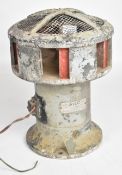 Electric Air Raid Siren with label Electric G.E.C Syren and serial number 3937F17, tested and