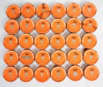 Thirty two Eley Surefire primers tins, some full.
