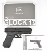 Umarex Glock 17 .177 CO2 air pistol with textured composite grips and fixed sights, serial number