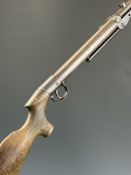 BSA Lincoln Jeffries style .177 under-lever air rifle with chequered semi-pistol grip and adjustable