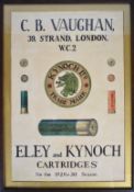 C. B. Vaughan 39 Strand London W.C.2. Kynoch Ltd Trade Mark Eley and Kynoch Cartridges For the