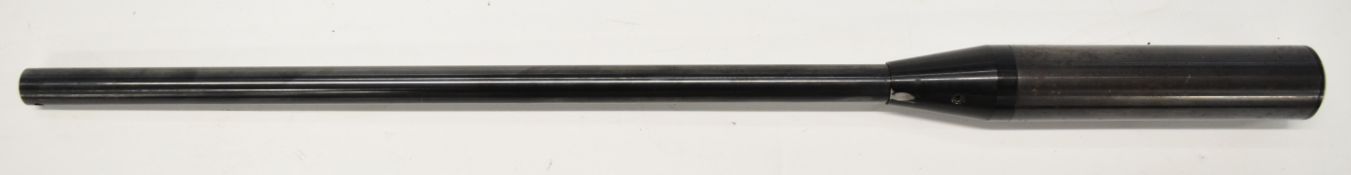 Theoben .177 air rifle barrel with sound moderator, 21 inches long. PLEASE NOTE IF YOU REQUIRE