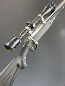 Ruger Model 77/22 .22 bolt-action rifle with named composite stock, Niggeloh neporene sling,