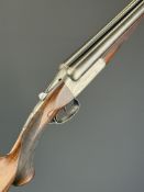 W J Jeffery & Co Ltd 20 bore side by side ejector shotgun with named and engraved lock, engraved
