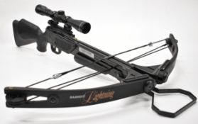Barnett Lightning crossbow with textured semi-pistol grip, composite stock and Silver Antler 4x32