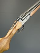 Baikal NK-43E-1C .410 side by side shotgun with engraved action, chequered semi-pistol grip and