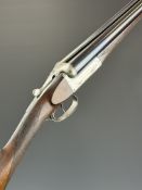 Army & Navy CS Ltd 12 bore side by side shotgun with named and border engraved locks, border