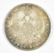 Russia 1844 1 rouble in very high grade; С.П.Б. mintmark (St. Petersburg), 20.87g
