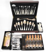 George Butler of Sheffield six place setting canteen of Ashberry silver plated cutlery, together
