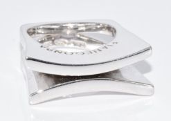 Pianegonda Italian silver ring, in original pouch, size M/N, 16.3g