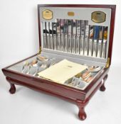 Viners eight place setting 58 piece canteen of Traditional Bead pattern cutlery, width of canteen
