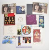 Royal Mint coins comprising 2003 proof set, 2000 brilliant uncirculated coin collection and