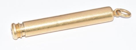 Sampson and Mordan 9ct gold propelling pencil, 20g