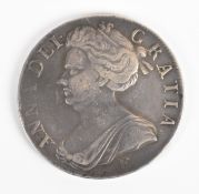 1707 Queen Anne crown, E below bust for Edinburgh