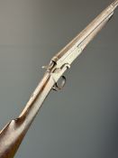 George Newnham of Portsmouth .410 shotgun converted from a rook rifle with side lever, chequered