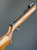 BSA Meteor Mk. V .22 air rifle with semi-pistol grip and adjustable sights, serial number TH68922,