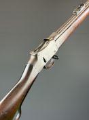Enfield Martini-Henry .577/ 450 underlever rifle with action stamped 'VR Enfield 1887 IV I' below