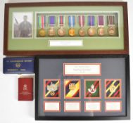 British Army Gloucestershire Regiment medal group of eight, consigned for auction by the medal