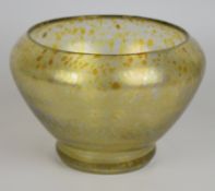 Loetz Candia Papillon footed glass bowl, 22cm in diameter.