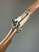 Winchester P14 .303 bolt-action rifle with plaque inset to the stock, storage compartment to the