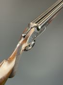 Henry Atkin 12 bore assisted-opening side by side sidelock ejector shotgun with named and border