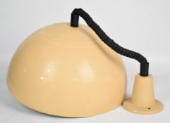 Harvey Guzzini or similar mid century modern extendable electric ceiling light, diameter 40cm