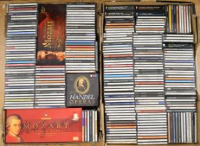 Over six hundred Classical music CDs includes Mozart Complete Works 170 CD box set, Bach Complete