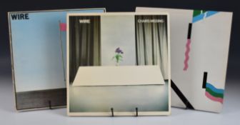 Three Punk Rock / New Wave LPs by Wire, appear to be UK first presses. Pink Flag with card inner