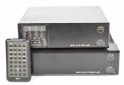 Linn LK 1 and LK 2 Pre Amp and Power Amplifier combination, with remoted control.