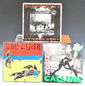 Three Punk Rock / New Wave The Clash LPs, all appear to be UK first presses. London Calling with