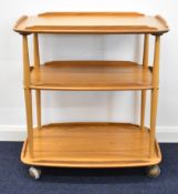 Ercol mid century modern three tier trolley