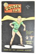 Golden Lad issue #1 by Spark Comics (1947), first appearance of Golden Lad and Swift Arrow.
