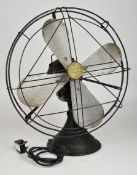 GEC retro or vintage electric style desk fan, overall height 50cm