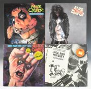 Seven Alice Cooper LPs, Raise Your Fist and Yell (US Import in open shrink wrap), Trash, Billion