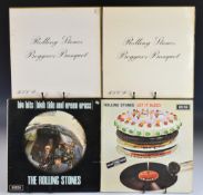 Nineteen Rolling Stones LPs including several early / 1st presses on unboxed Decca, Let it Bleed,