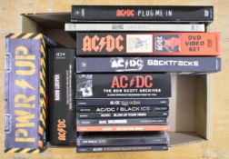 AC/DC CD and DVD collection of seven box sets and seven CDs