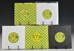 Twenty six 1970s Harvest Record label demo / promo 7