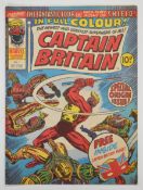 Captain Britain issue #1 by Marvel UK, 1976, origin and first appearance.