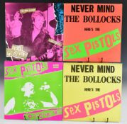 Six Sex Pistols LPs comprsing 2002 Live No Fucking Way (bootleg), two copies of Never Mind The