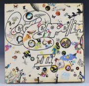 Led Zeppelin III (Atlantic 2401002) UK first pressing with red/plum label in fully laminated