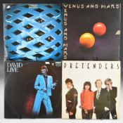 Thirty two Classic Rock LPs including David Bowie, Pretenders, Wings, The Who, Paul McCartney, Elton