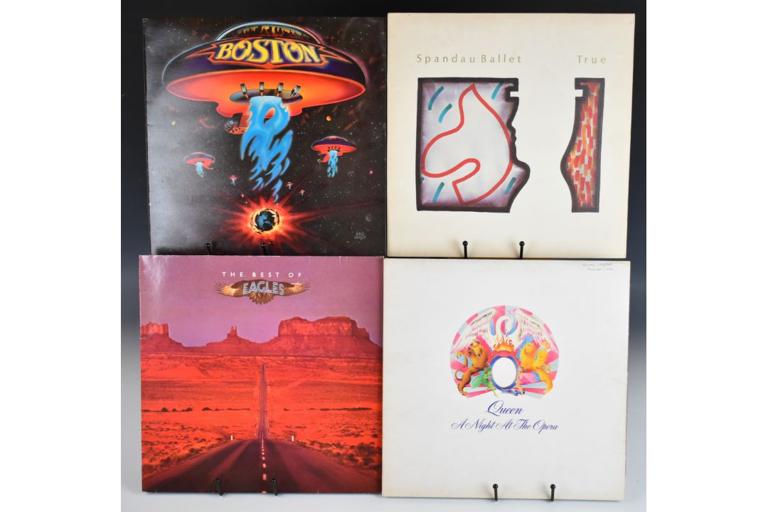 Approximately fifty five Rock and Pop LPs including two Queen, David Bowie, T-Rex, ELO, Eagles, - Image 2 of 6