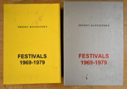Two copies of Freddy Bannister's Festivals 1969 - 1979 CD box set. One appears complete with